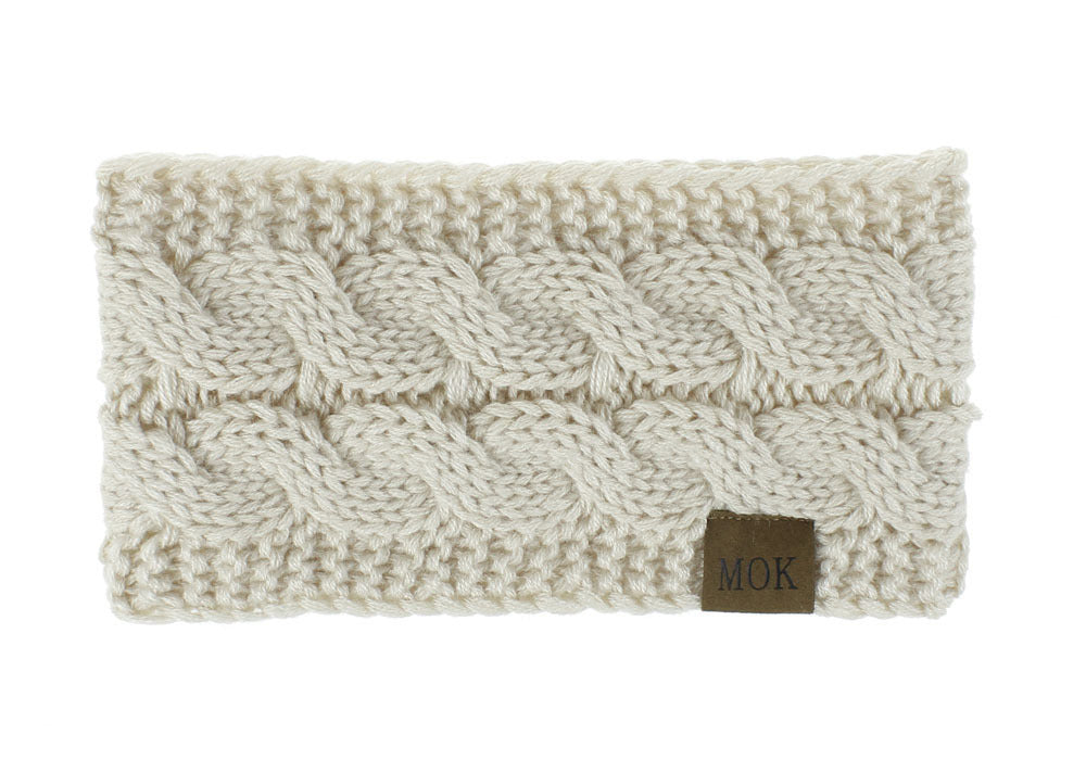 Wholesale Autumn and Winter Plush Acrylic Yarn Knitted Headbands